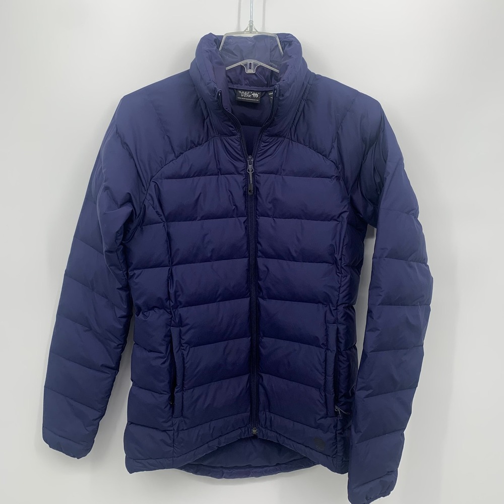 Mountain Hardwear Puffer Jacket Womens Medium Purple Excellent Quilted Zip